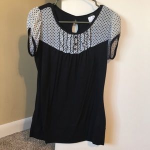 Black and white shirt